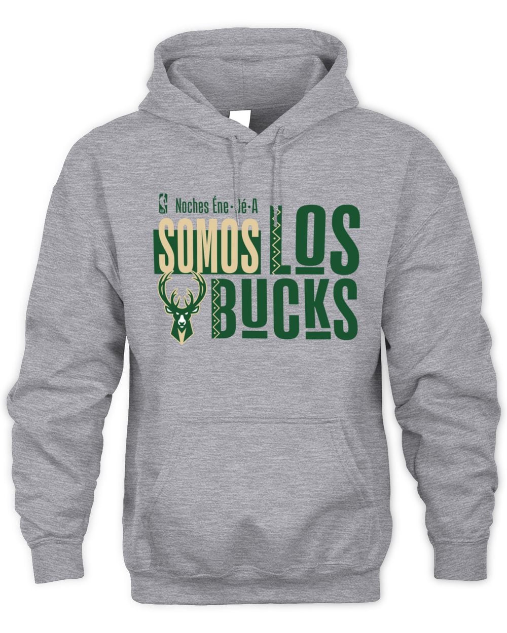 Men's Gray Milwaukee Bucks Noches Training Hoodie Sweatshirt
