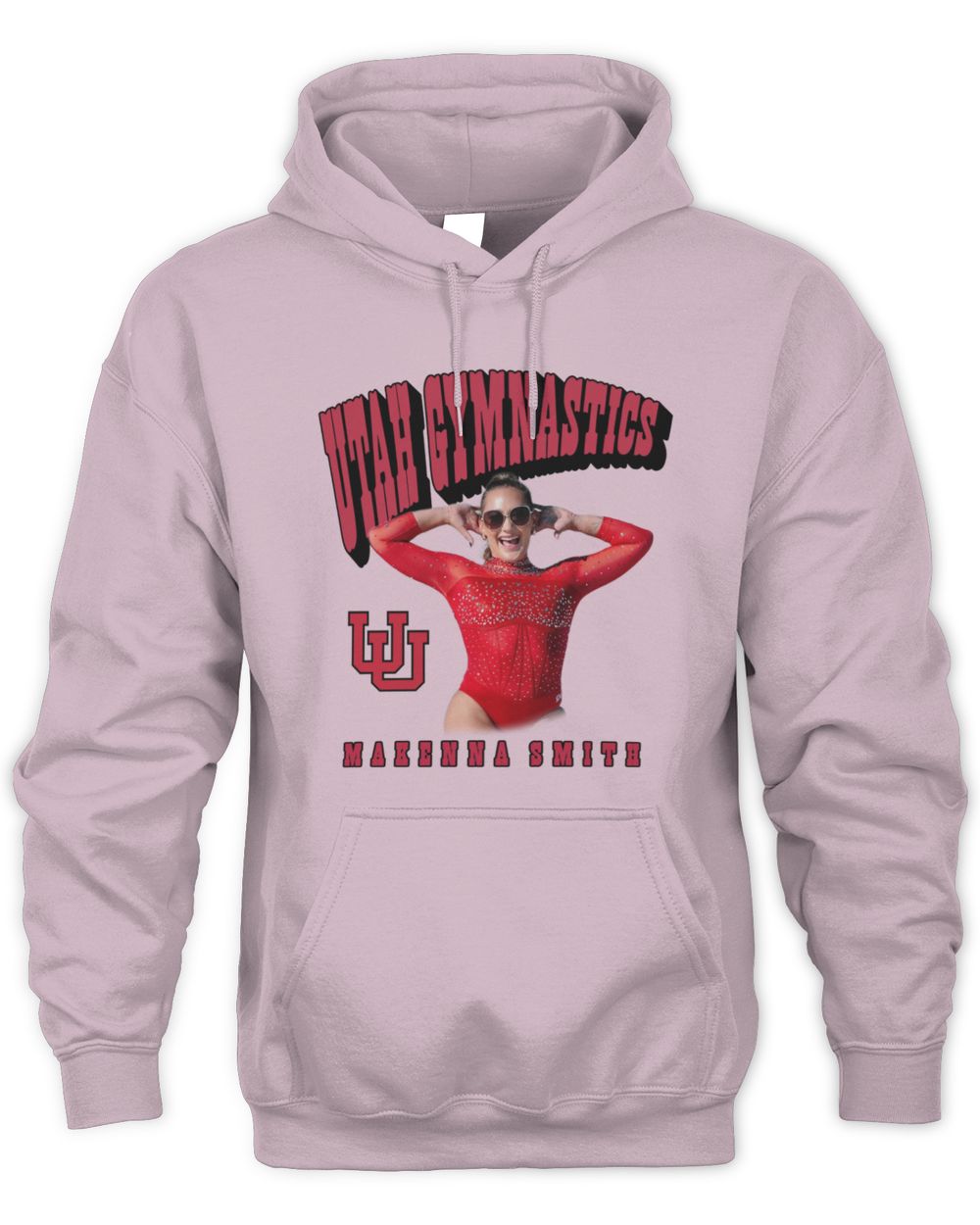Makenna Smith Utah Pink Portrait Sunglasses Hoodie Sweatshirt
