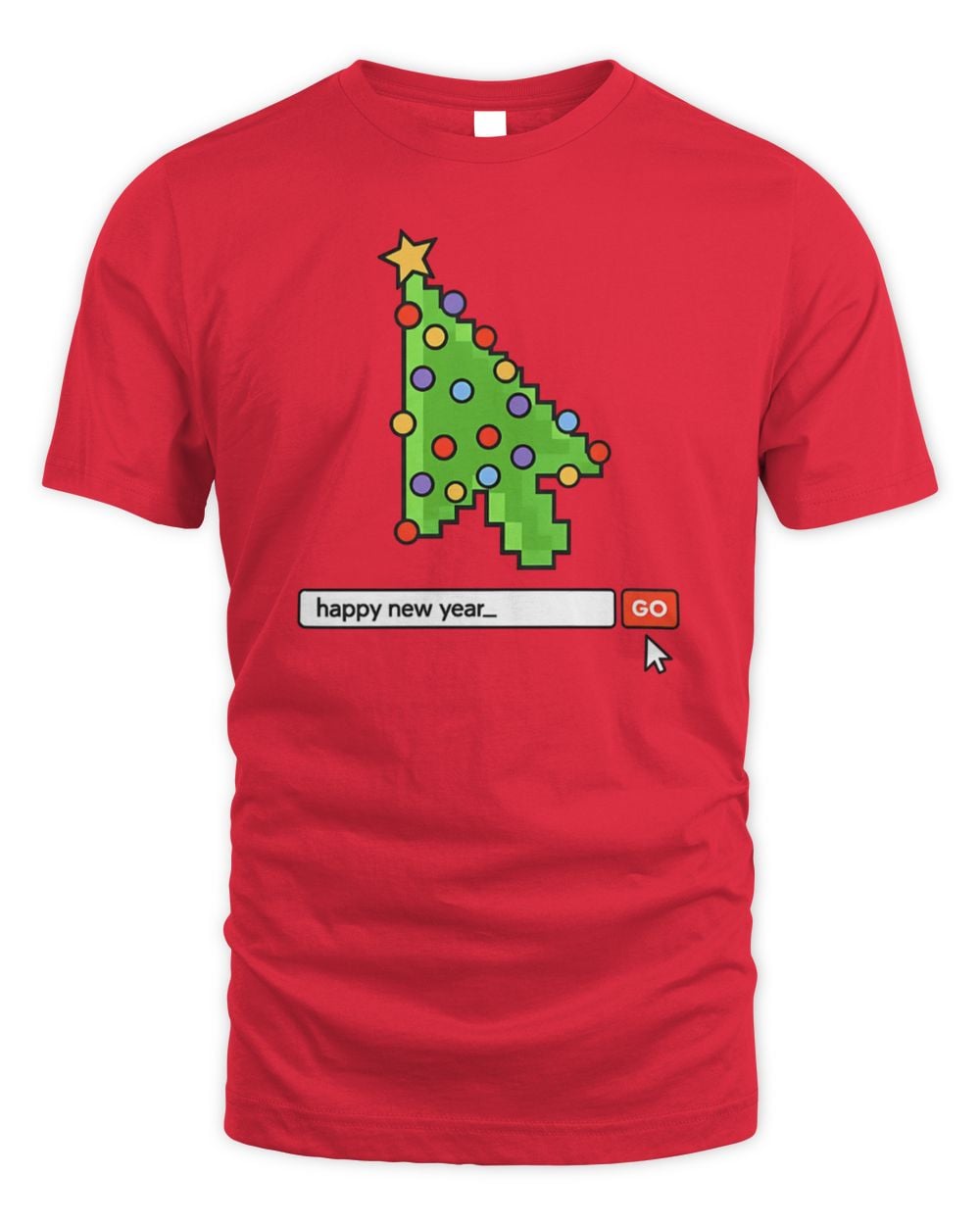 Searching For A Happy New Year T-Shirt Red