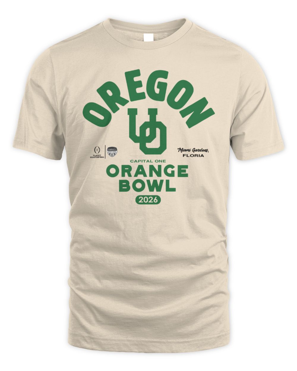 Oregon 2026 Capital One Orange Bowl Bound Tshirt