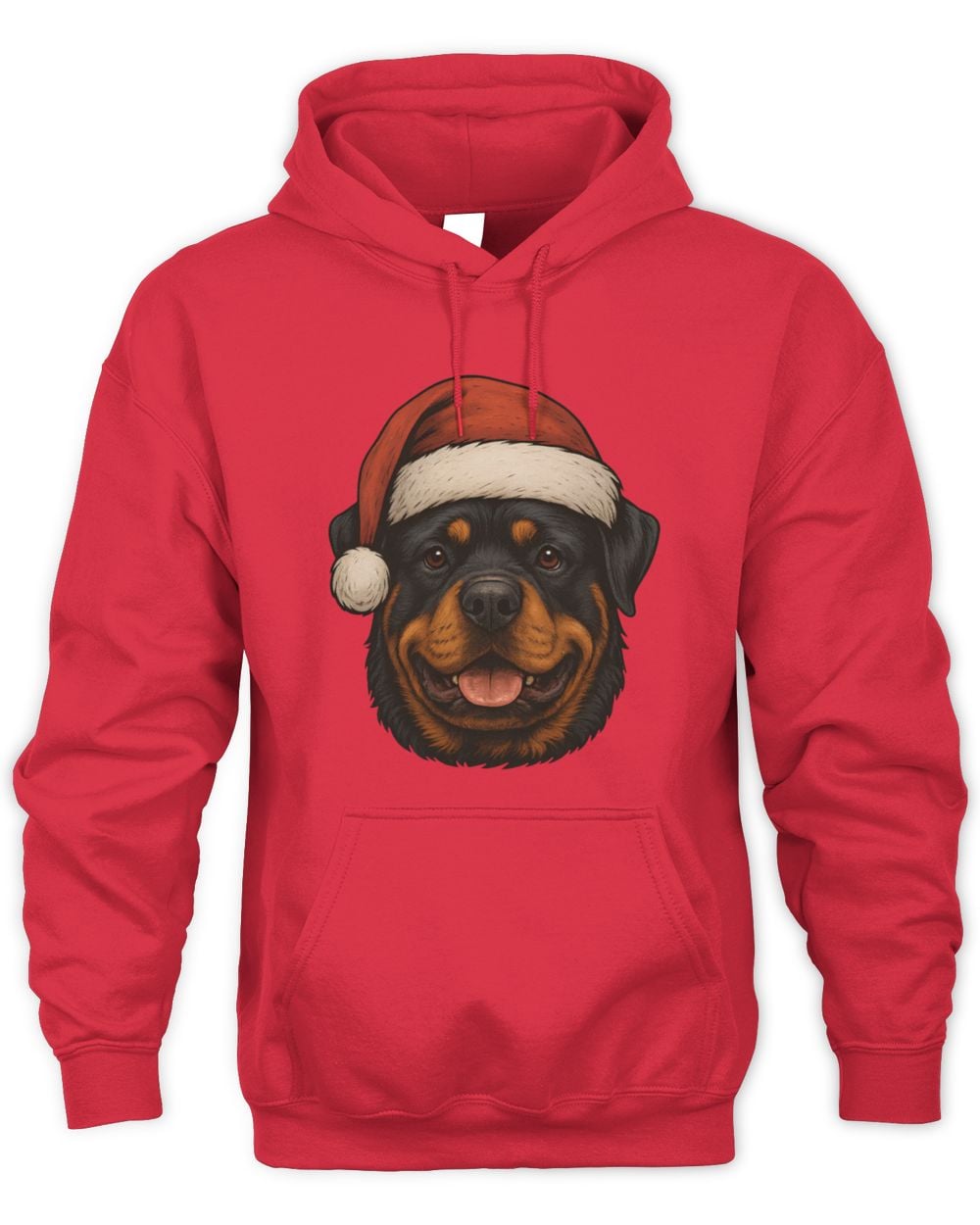 Rottweiler Face Christmas Hoodie Sweatshirt