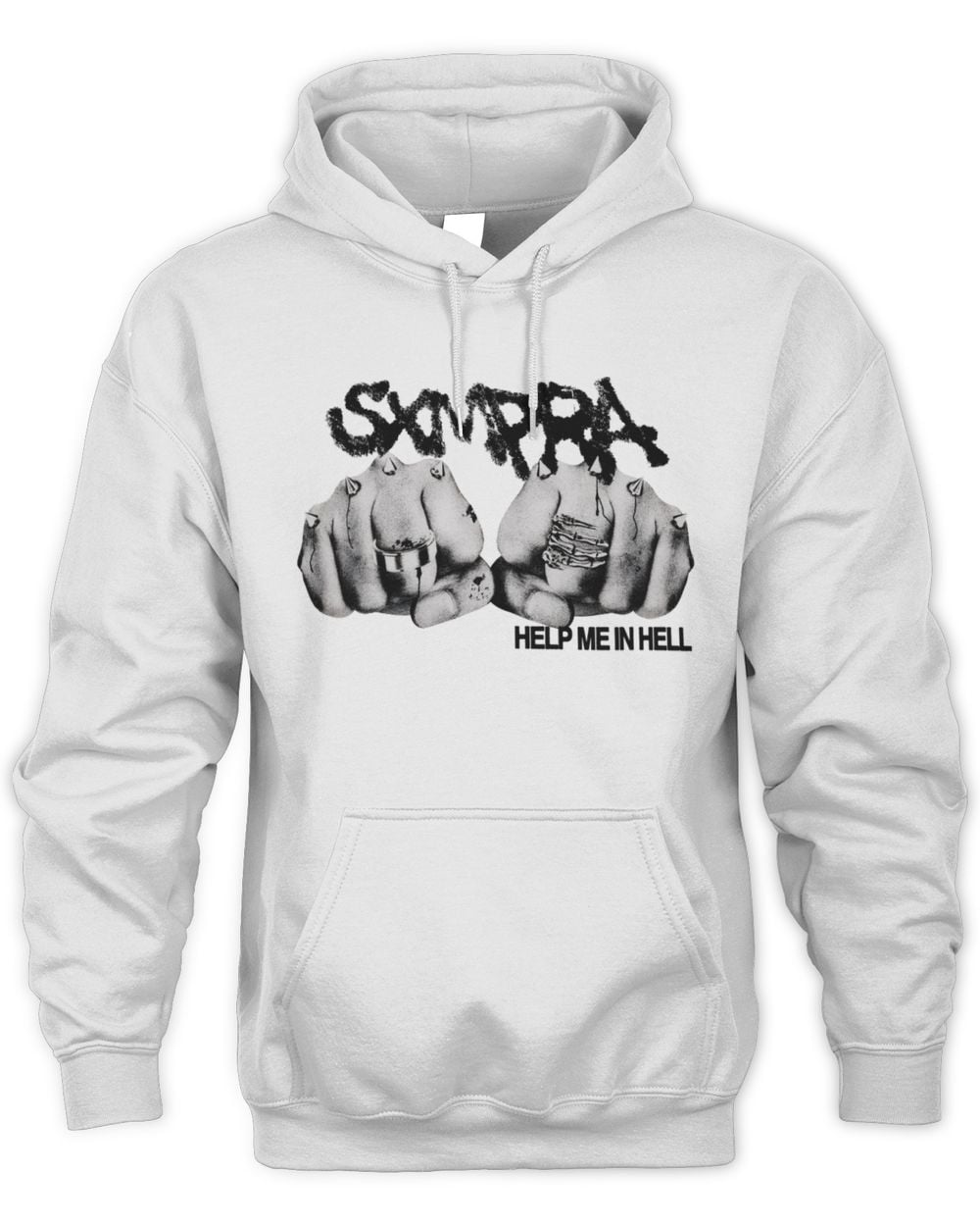 SXMPRA Merch Knuckles Help Me In Hell Hoodie Black