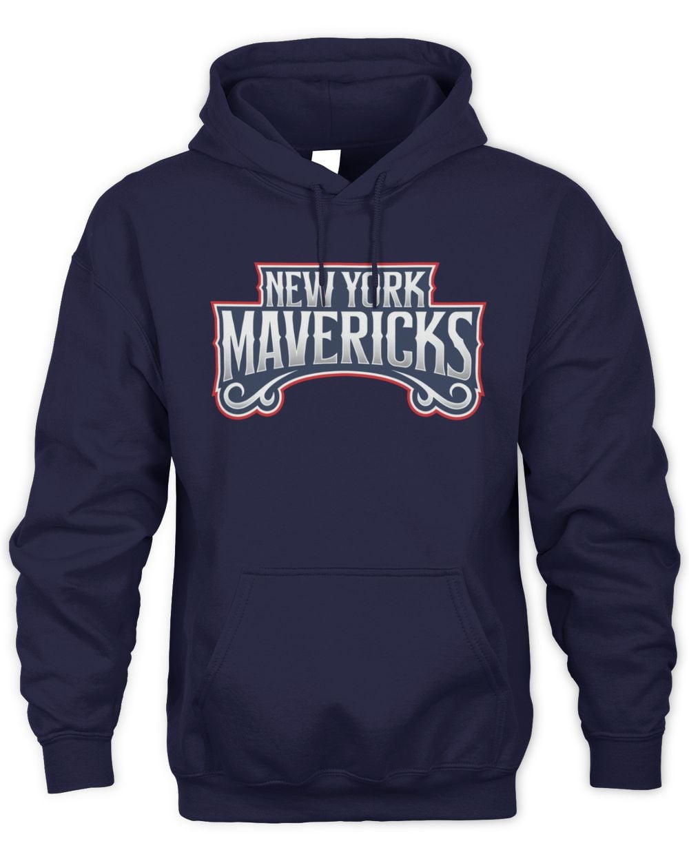 Navy New York Mavericks Icon Hoodie Sweatshirt