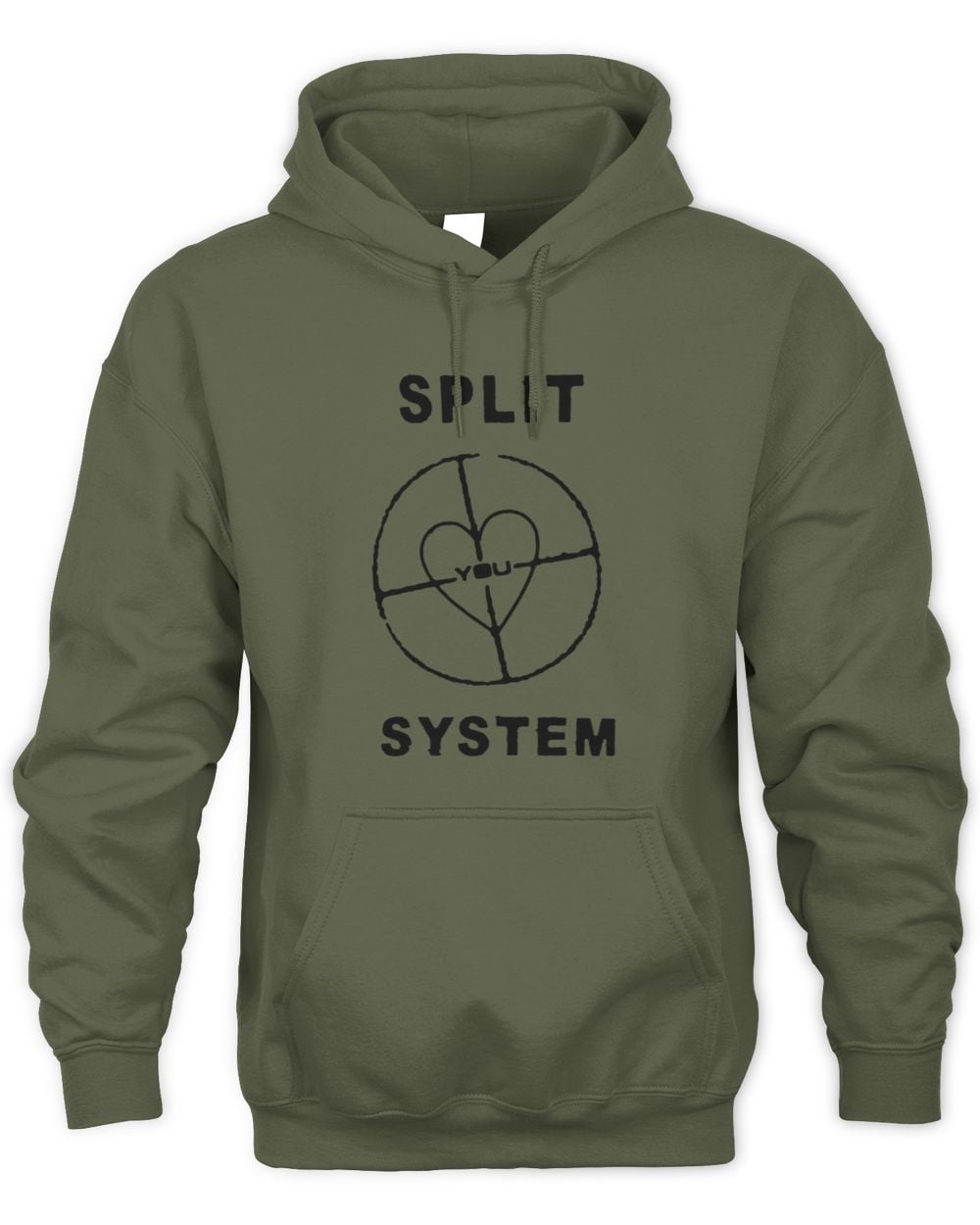 Split System Love Target Hoodie Sweatshirt