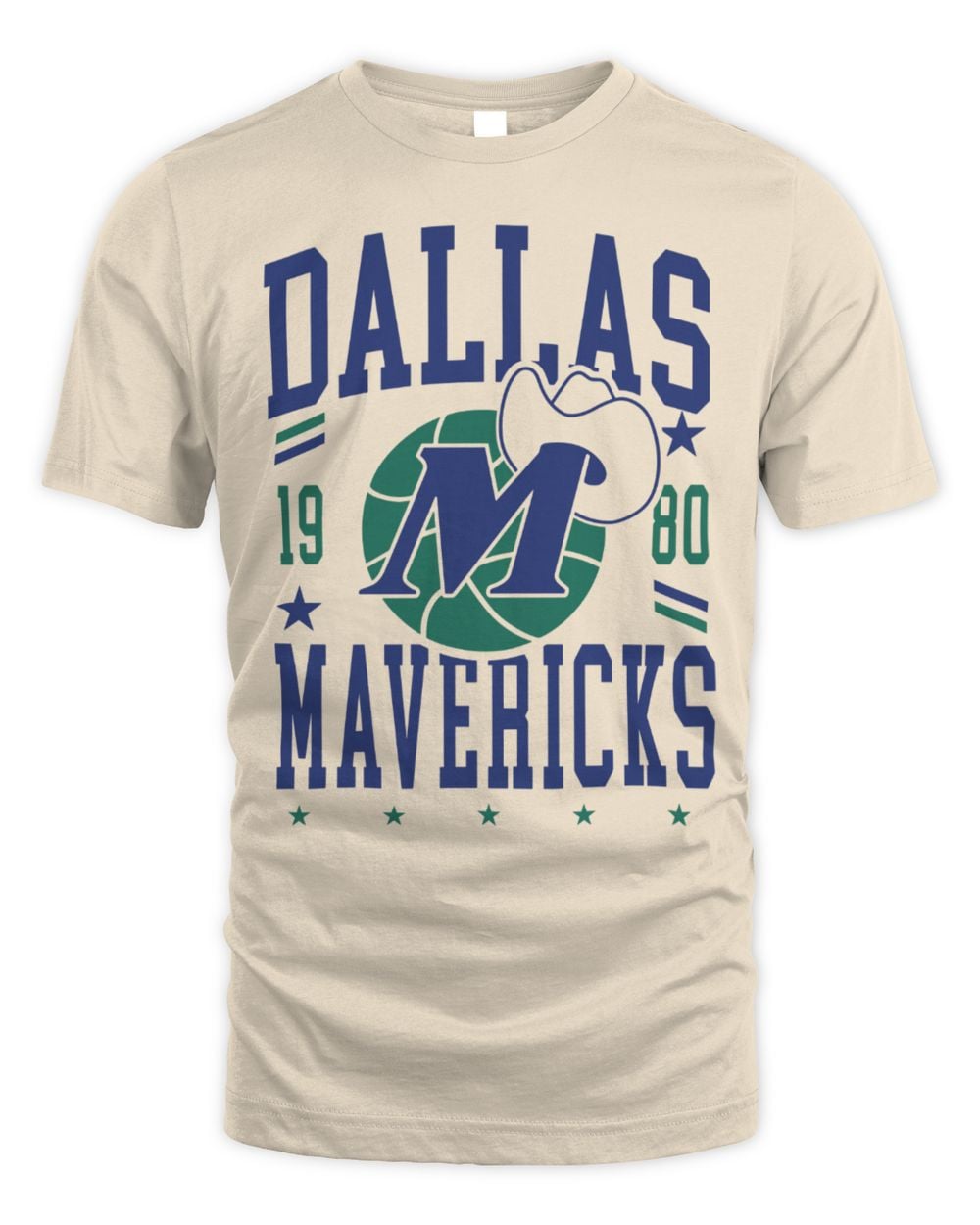 Dallas Mavericks 1980-2000 Hardwood Classics Chrome White T-Shirt