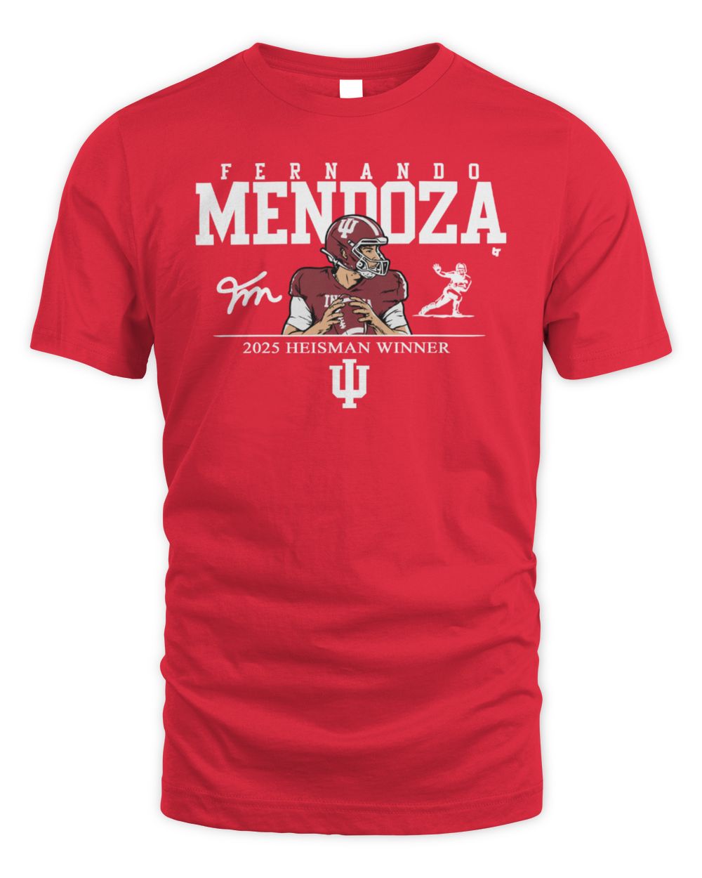 Indiana Football Fernando Mendoza 2025 Heisman Winner Tee Shirt