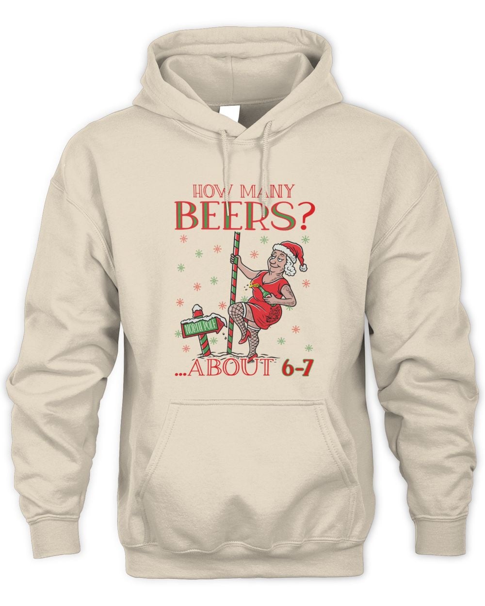 Barstool Sports 6-7 Mrs Clause Ugly Hoodie Sweatshirt