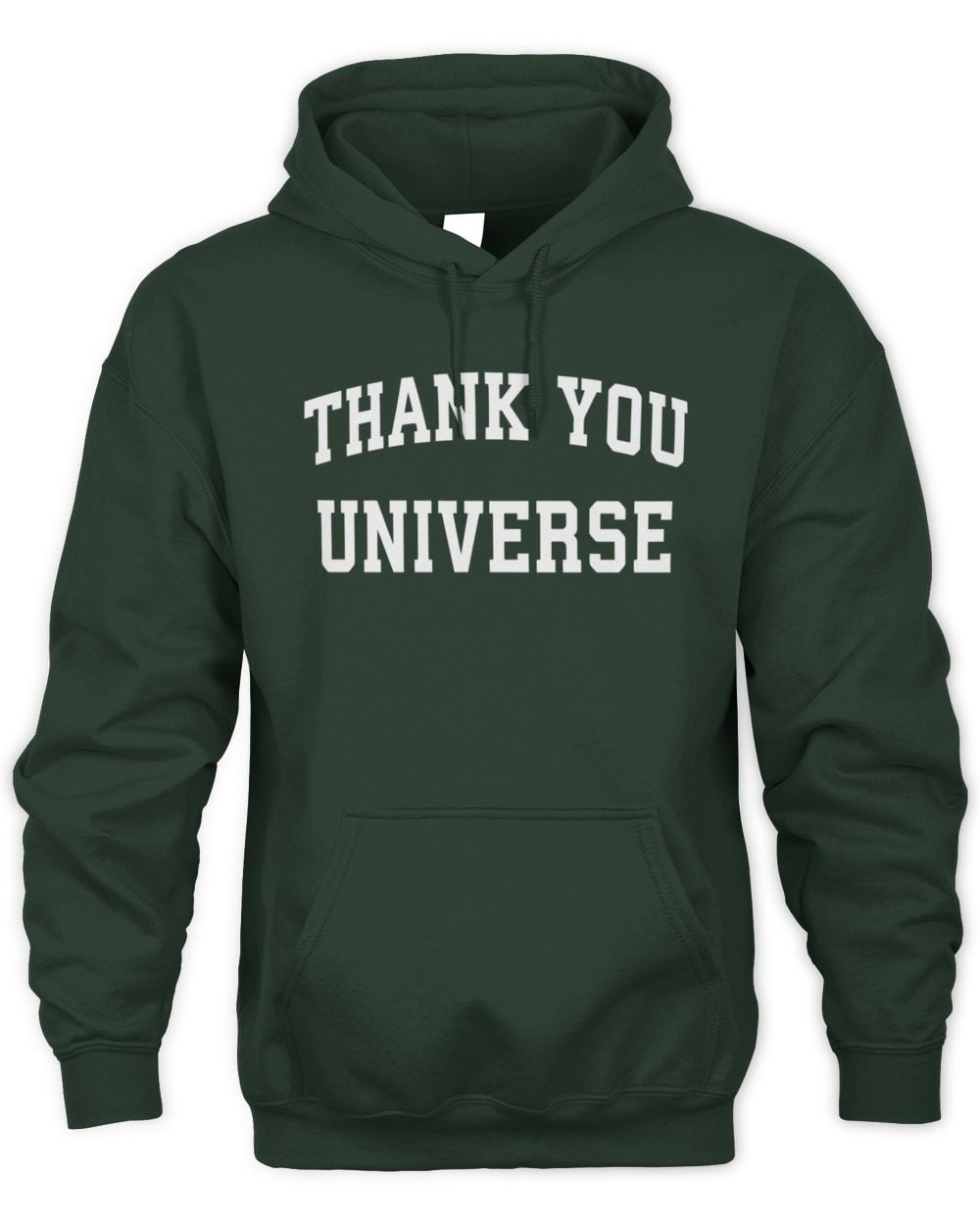 Thank You Universe Hoodie Sweatshirt Green