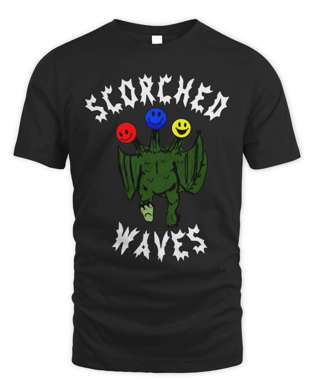 Scorched Waves Merch Three Headed Monster T-Shirt