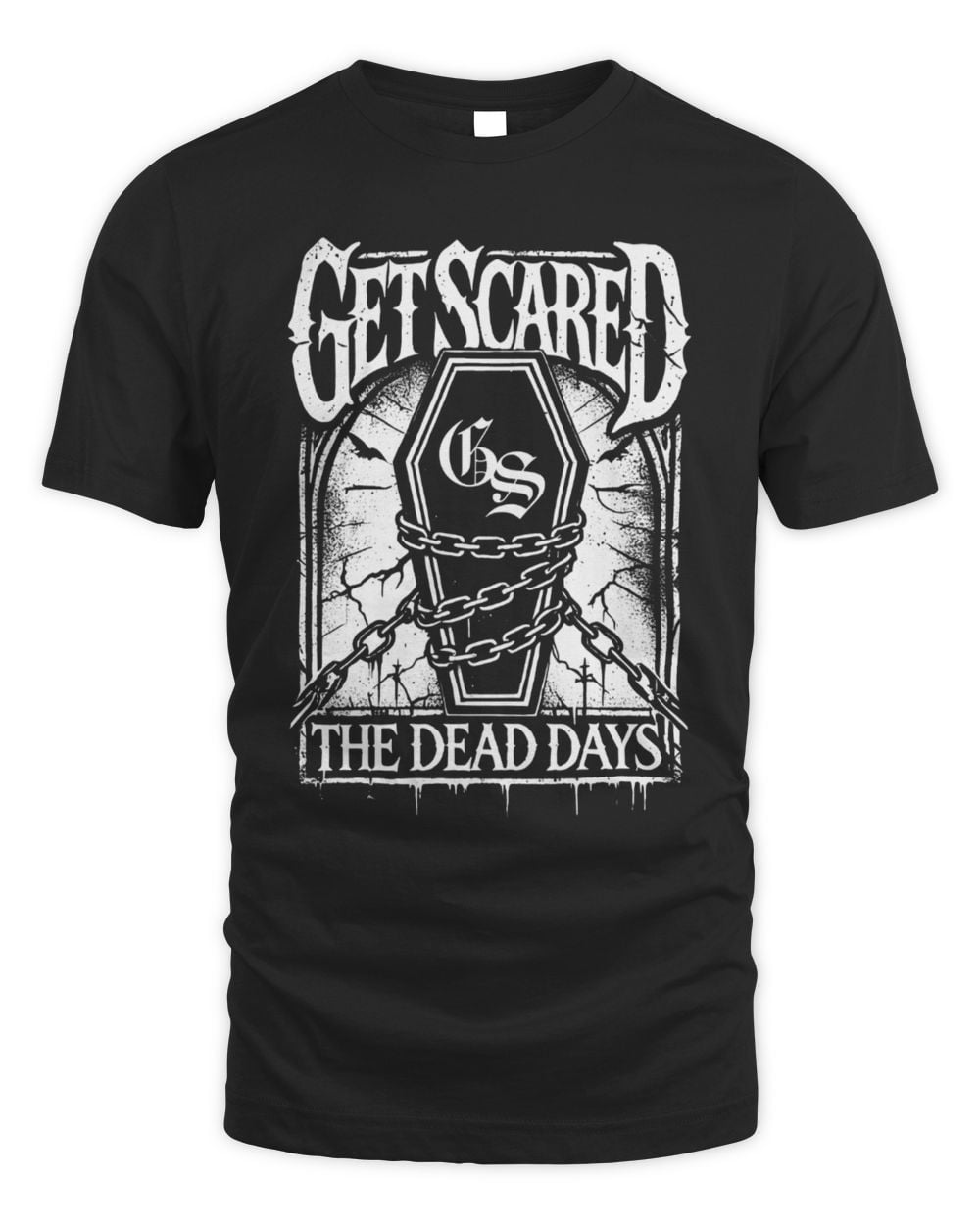 Get Scared Merch Coffin Tee