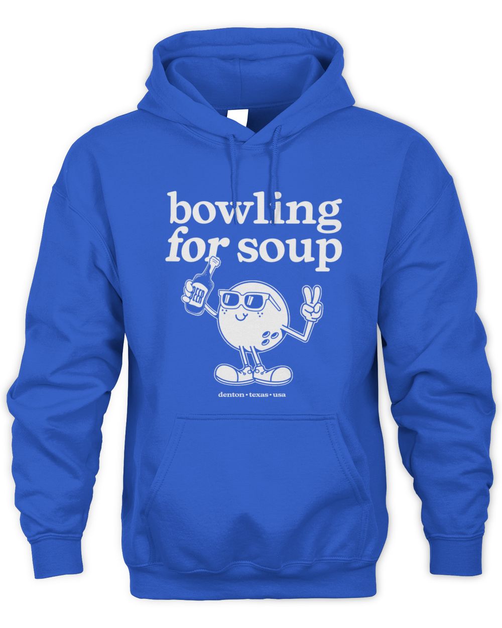 Bowling for Soup Earn Behalf Royal Blue Hoodie Sweatshirt