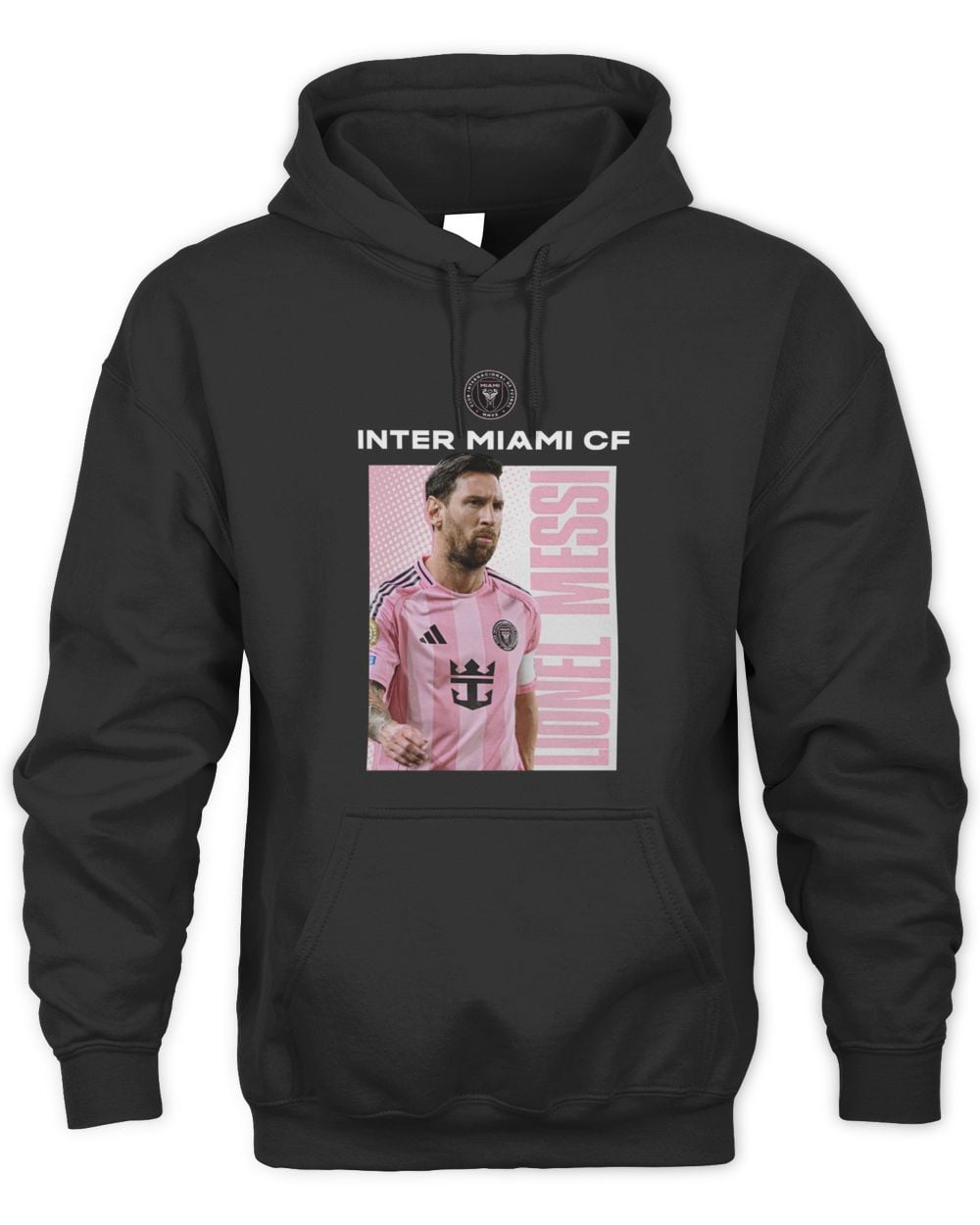 Men's Lionel Messi Black Inter Miami CF Player Program Hoodie Sweatshirt