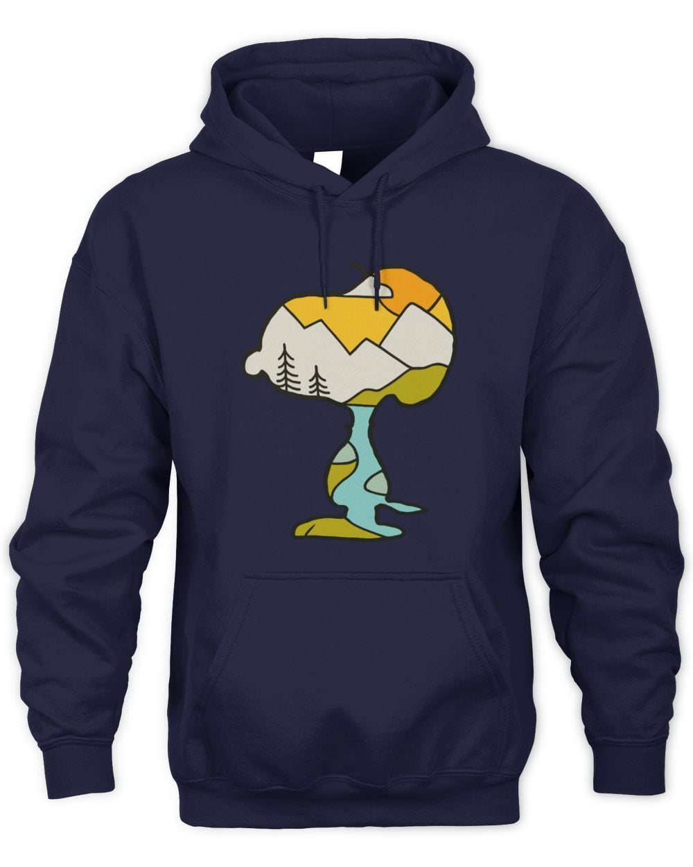 Men's Licensed Peanuts Snoopy Hoodie Navy