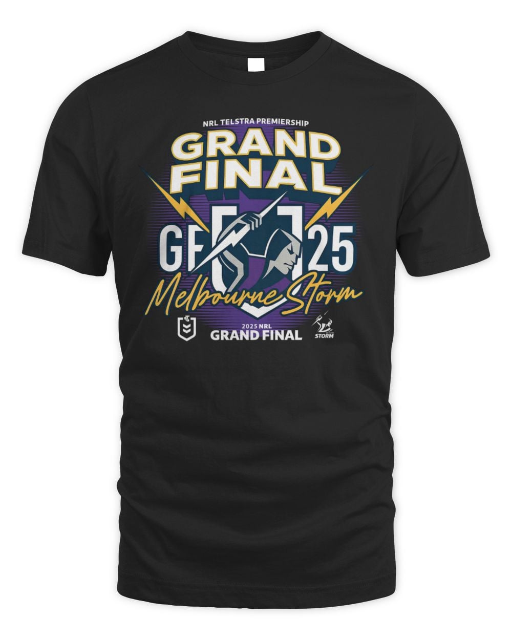 Melbourne Storm 2025 NRL Grand Final Official T Shirt