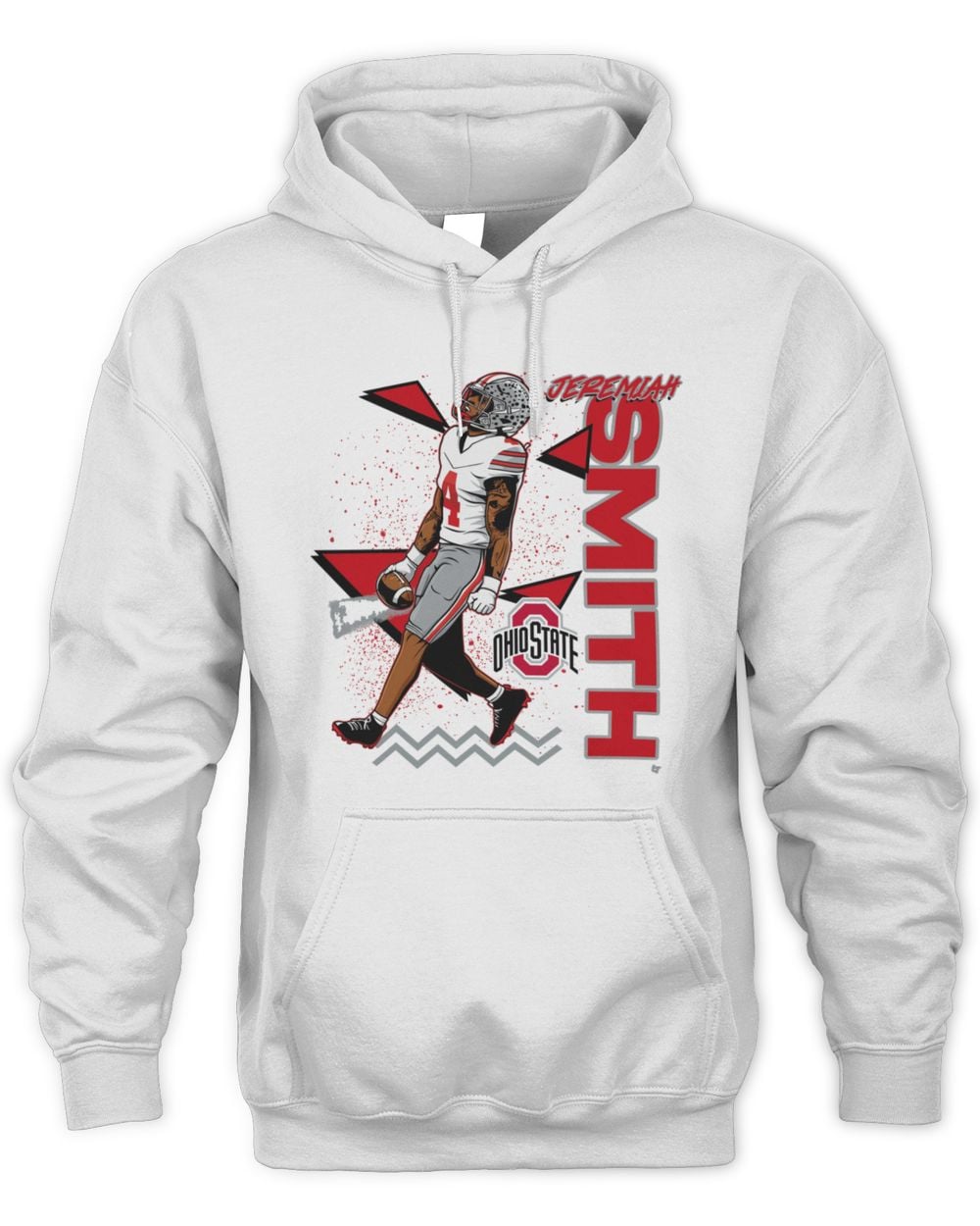Jeremiah Smith 90s Style Ohio State Buckeyes Football Hoodie
