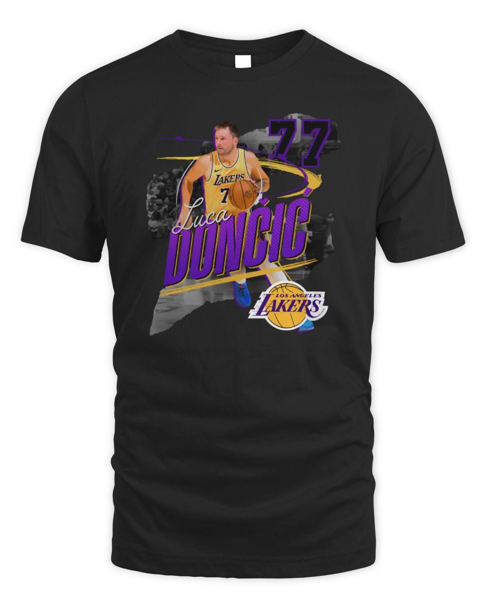 Men's Luka Dončić Black Los Angeles Lakers Legacy T-Shirt
