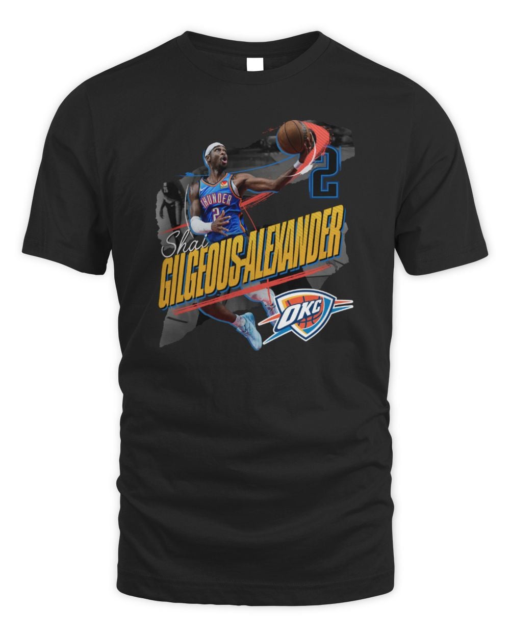 Men's Shai Gilgeous-Alexander Black Oklahoma City Thunder Legacy T-Shirt