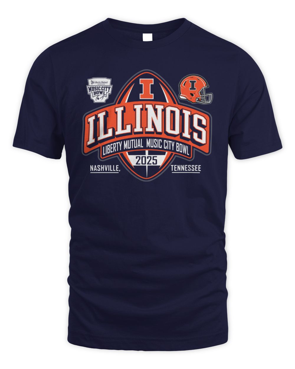 Illinois Football 2025 Music City Bowl T-Shirt
