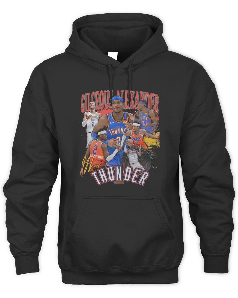 Shai Gilgeous-Alexander Oklahoma City Thunder Black Crossroads Player Hoodie Sweatshirt