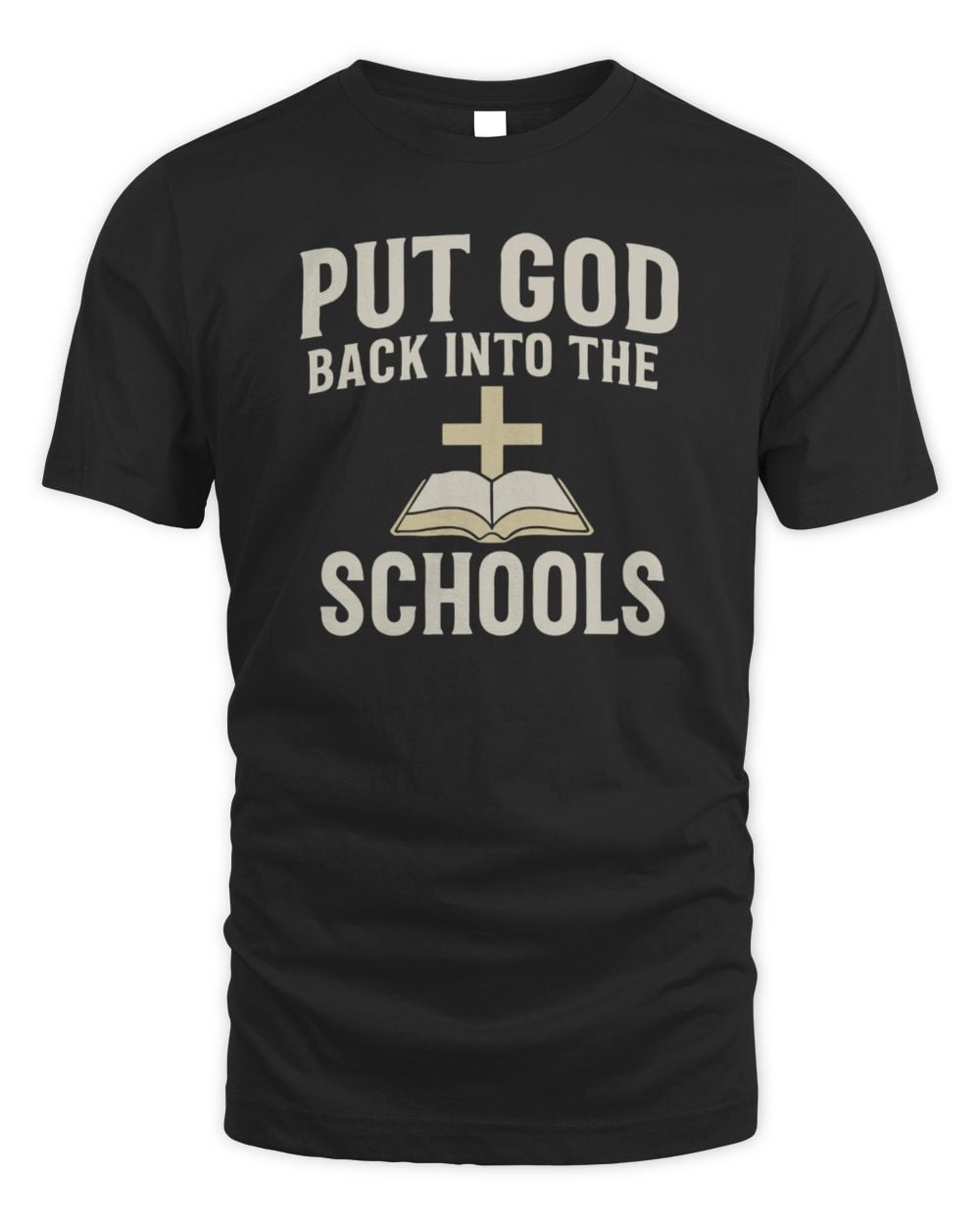 Put God Back In Schools T-Shirt Black