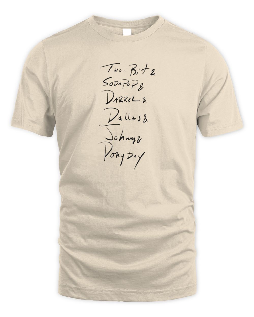 Broadway World Shop Outsiders Unisex Names Tee