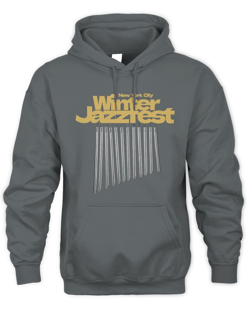 New York City Winter Jazzfest Gold And Silver Chimes Hoodie