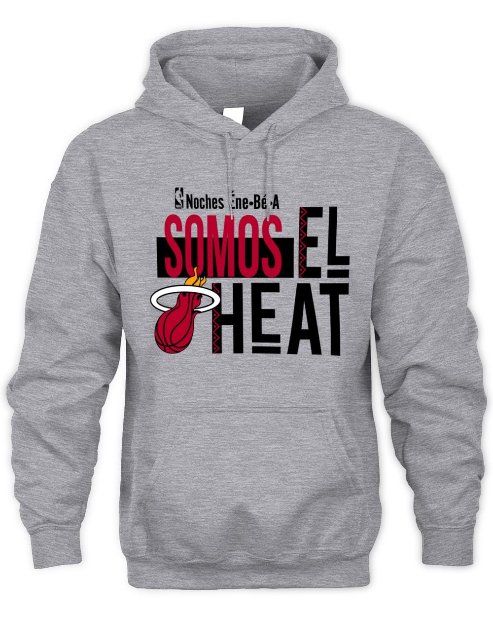 Men's Gray Miami Heat Noches Training Hoodie Sweatshirt