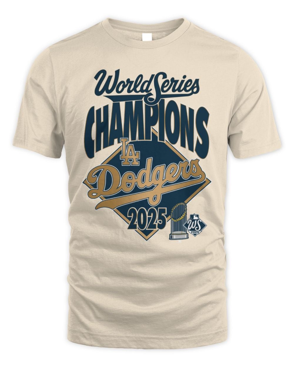 Men's Fanatics Steel Los Angeles Dodgers 2025 World Series Champions Locker Room T-Shirt
