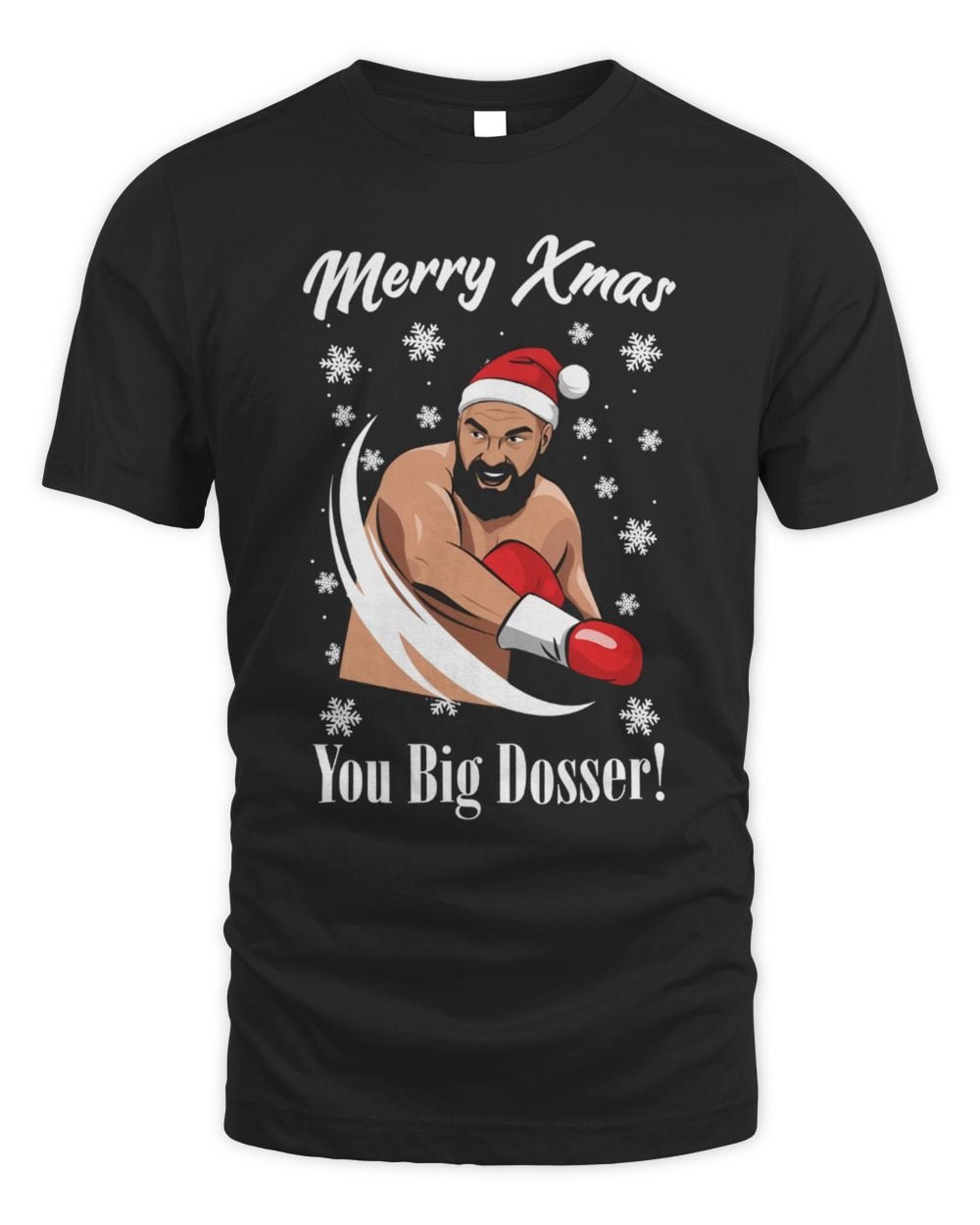 Tyson Fury Christmas T Shirt Black