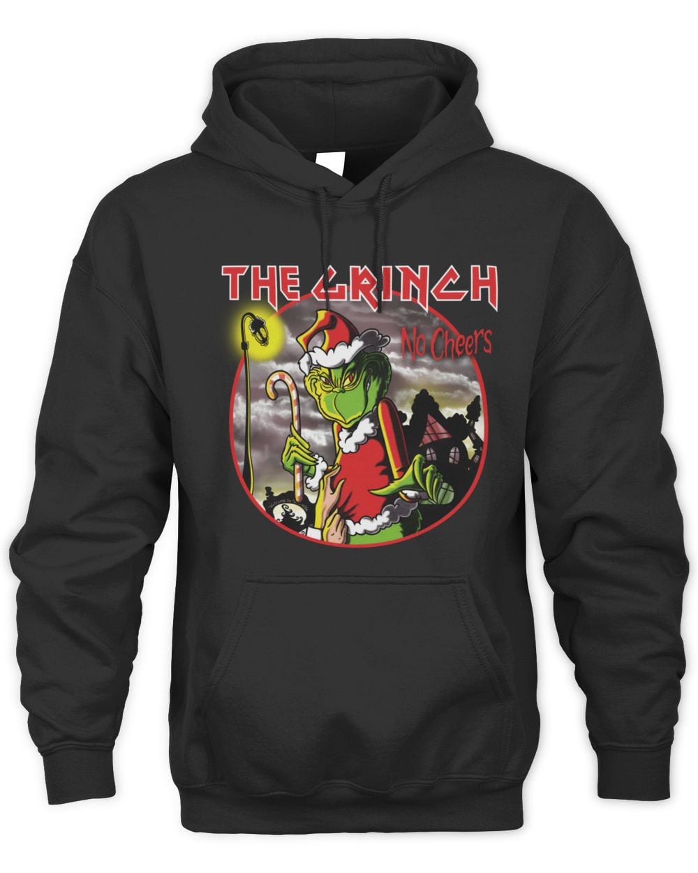 The Grinch No Cheers Graphic Hoodie Sweatshirt