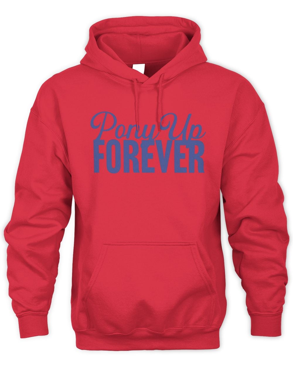 Bullzerk Shop Pony Up Forever Red Hoodie Sweatshirt